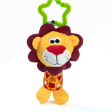 1pc Baby Plush Toy Crib Bed Stroller Hanging Ring Bell Toy Soft Baby Rattle Early Educational Doll