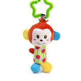 1pc Baby Plush Toy Crib Bed Stroller Hanging Ring Bell Toy Soft Baby Rattle Early Educational Doll