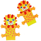 Sozzy 1 Pair Soft Baby Wrist Strap Socks Rattle Toy Cute Cartoon Garden Bug Plush Rattle with Ring Bell 0M+
