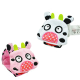Sozzy 1 Pair Soft Baby Wrist Strap Socks Rattle Toy Cute Cartoon Garden Bug Plush Rattle with Ring Bell 0M+