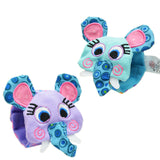 Sozzy 1 Pair Soft Baby Wrist Strap Socks Rattle Toy Cute Cartoon Garden Bug Plush Rattle with Ring Bell 0M+